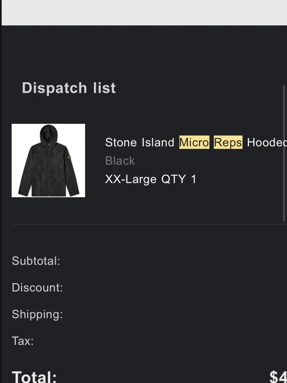 Stone Island Black Hooded Jacket